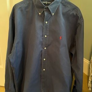 Ralph Lauren Navy blue with Red polo size XL Blaire 100% cotton